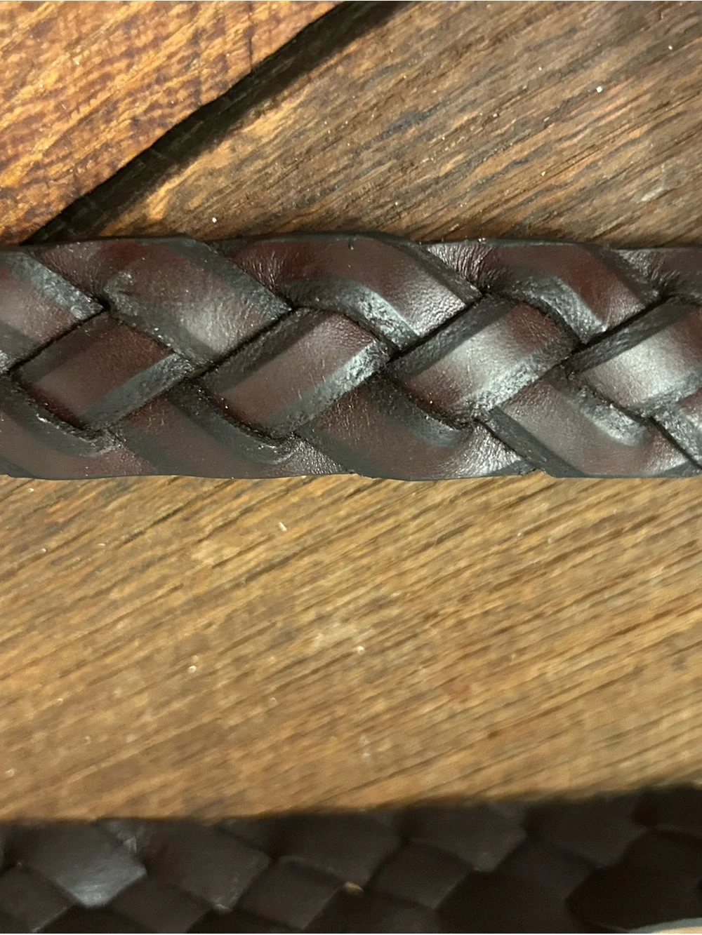 Johnston & Murphy braided leather belts. Men’s size 36